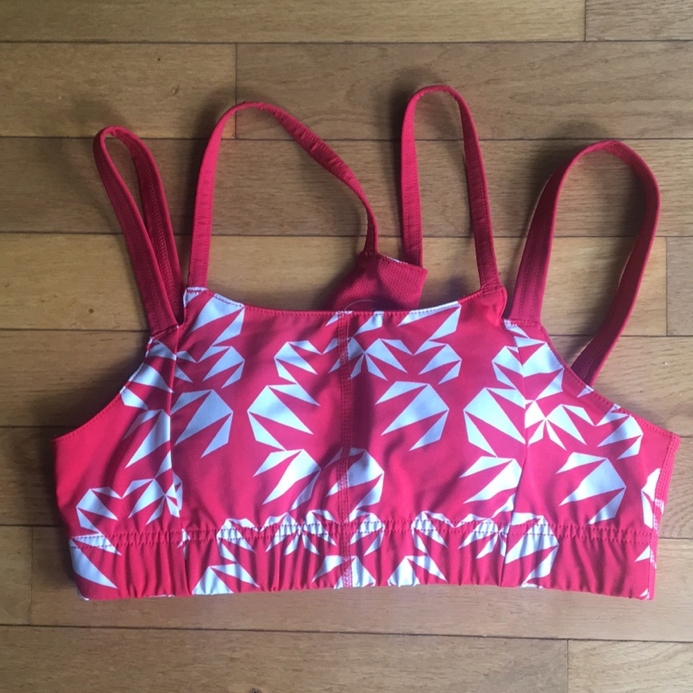 Oiselle red sports bra sz 8